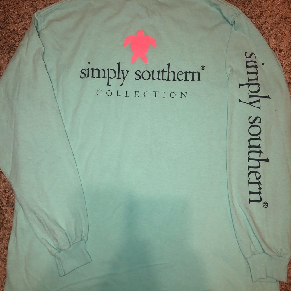 Teal simply southern sweater size XL